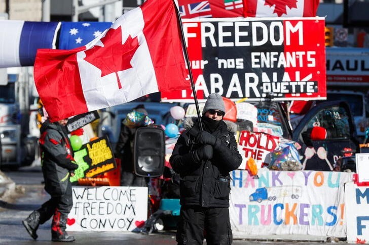 Canadian protesters