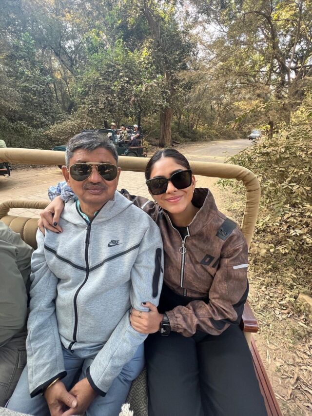 Mrunal Thakur visits ranthambore national park