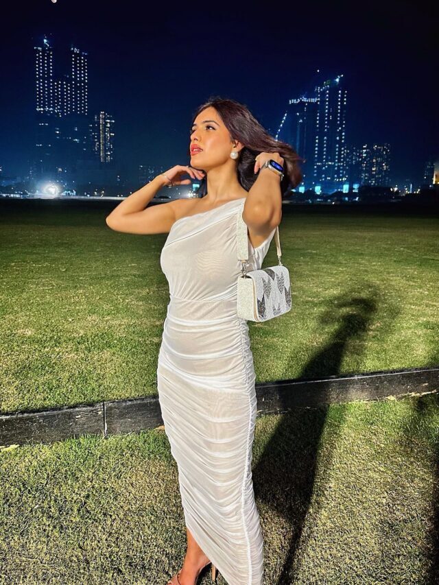 Neha Malik was seen slaying in a white bodycon dress