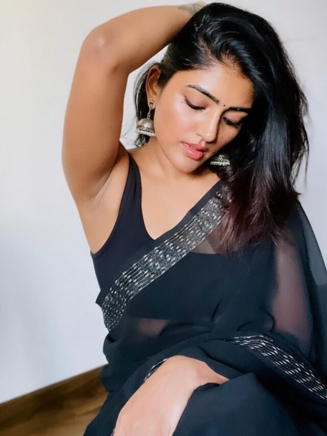 Eesha Rebba Best Contrast Saree Blouses To Slay